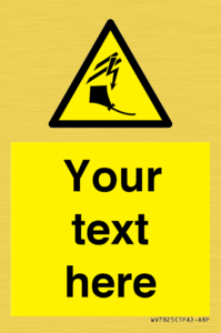 Custom warning kite flying near powerlines